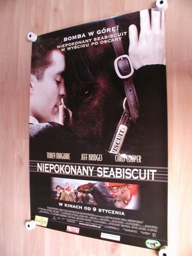 Zdjęcie oferty: NIEPOKONANY SEABISCUIT 2003 - Plakat kinowy BDB