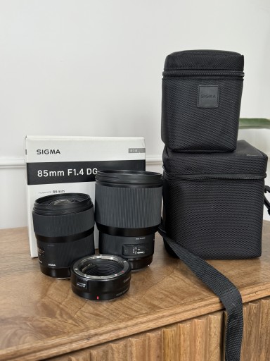 Zdjęcie oferty: Obiektyw Sigma art 35 i 85 1.4 Canon