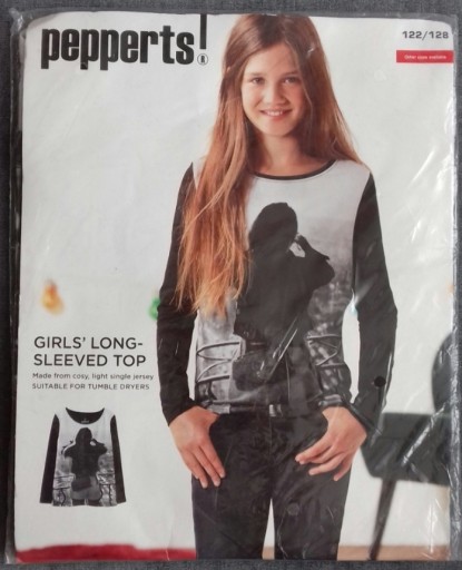Zdjęcie oferty: PEPPERTS bluzka dziewczęca długi rękaw r.122