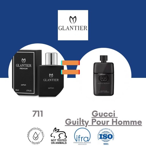 Zdjęcie oferty: GLANTIER 711 Odpowiednik Gucci  Guilty Pour Homme