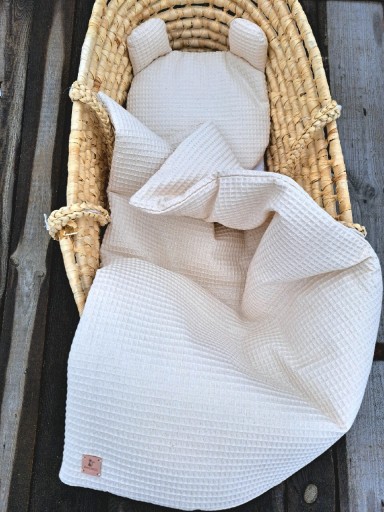 Zdjęcie oferty: Komplet pościeli waffelek bawełniany z wypelnienie