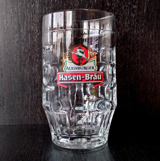 Zdjęcie oferty: Hasen Bräu Kufel szkło 0,5 litra dla kolekcjonera