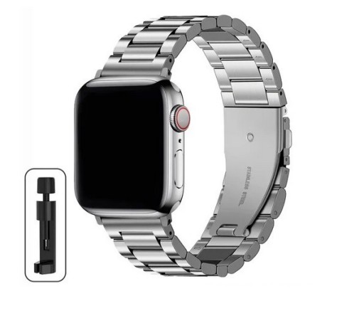 Zdjęcie oferty: Bransoleta Tytanowa do Apple Watch 44/45/49 Silver