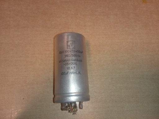 Zdjęcie oferty: KONDENSATOR RF100+50+50uF - 350/385V DO LAMP