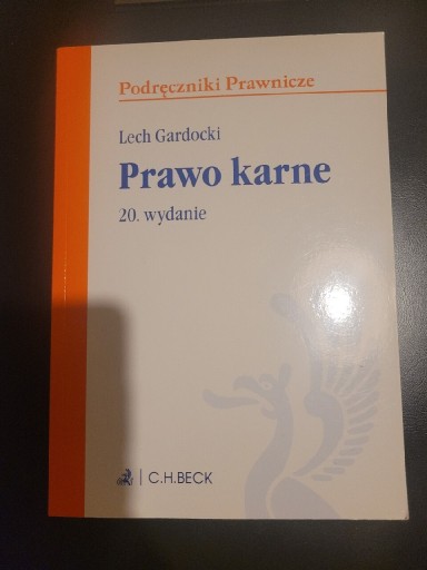 Zdjęcie oferty: Prawo karne Lech Gardocki Beck 20. Wydanie