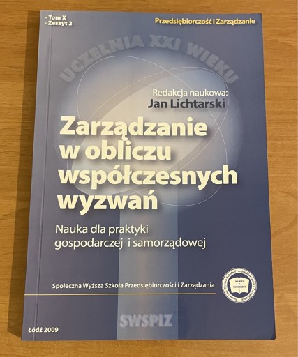 Zdjęcie oferty: Zarządzanie w obliczu współczesnych wyzwań