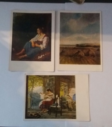Zdjęcie oferty: 3 pocztówki Malarstwo (zestaw)