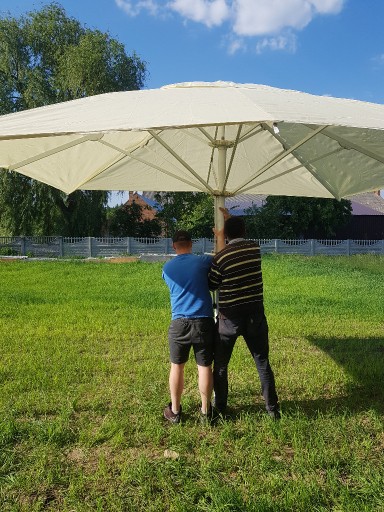 Zdjęcie oferty: PARASOL OGRODOWY kwadrat 4,0m 4 ramiona SOLIDNY