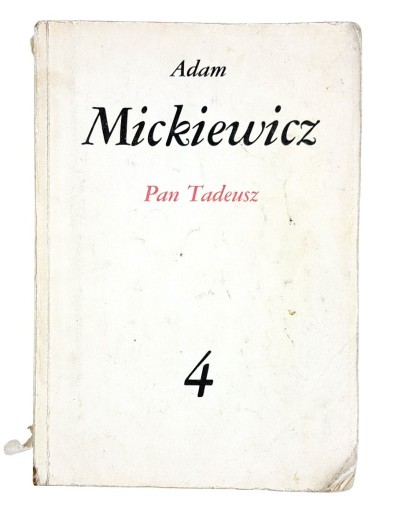 Zdjęcie oferty: Pan Tadeusz, Adam Mickiewicz