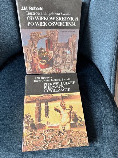 Zdjęcie oferty: Ilustrowana historia świata J.M.Roberts tom 1 i 2