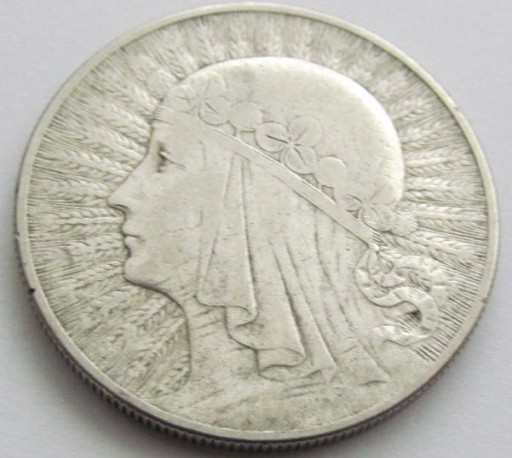 Zdjęcie oferty: 10 złotych Głowa Kobiety bzm 1932 (3) Ag oryginał
