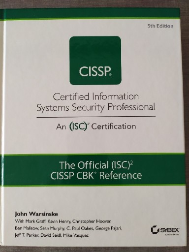 Zdjęcie oferty: CISSP The Official (ISC)2 Guide CBK 5th Edition