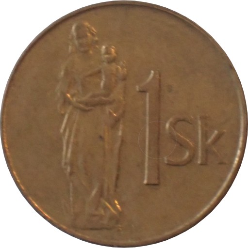 Zdjęcie oferty: Słowacja 1 korona z 1993 roku - OBEJ. MOJĄ OFERTĘ