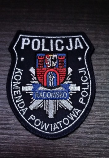 Zdjęcie oferty: Emblemat naramienny KPP Radomsko na rzep