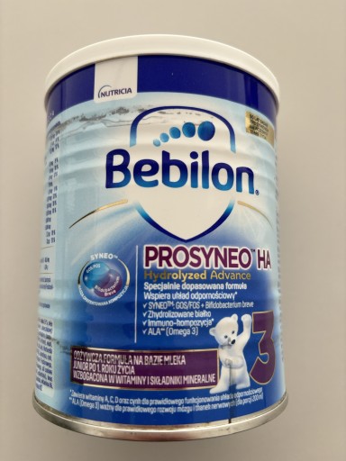 Zdjęcie oferty: Bebilon Prosyneo HA 3 Mleko modyf po 1. roku 400g