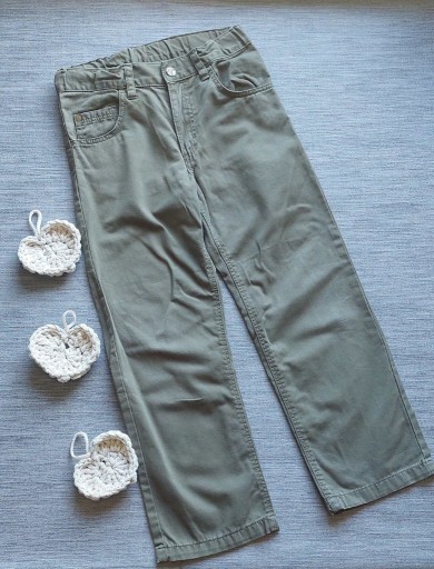 Zdjęcie oferty: Materiałowe spodnie H&M 116 cm 5 6 lat khaki