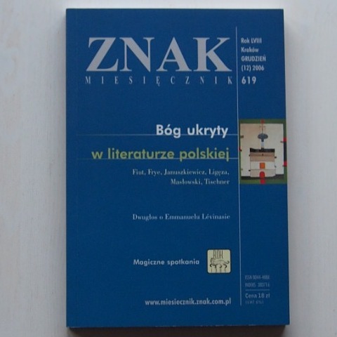 Zdjęcie oferty: Znak miesięcznik  619 grudzień 2006 