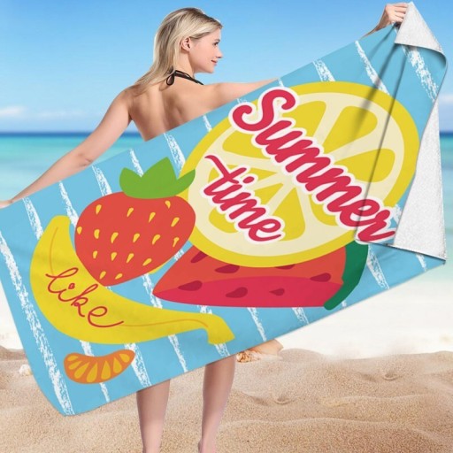 Zdjęcie oferty: Duży Ręcznik plażowy  SUMMER TIME 150x70 + GRATIS