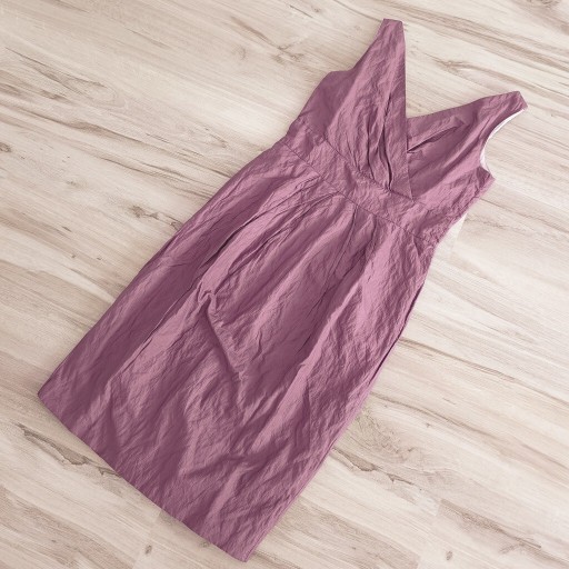 Zdjęcie oferty: **elegancka wizytowa sukienka bawełna CRASH fioletowa 38/M