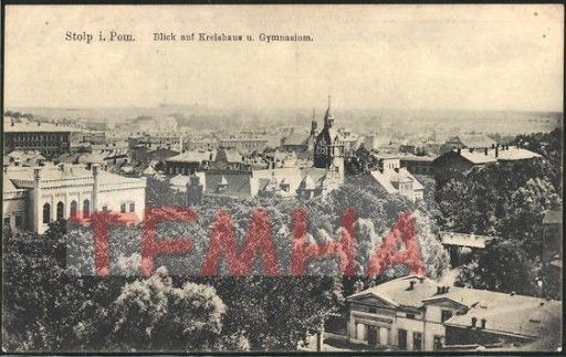 Zdjęcie oferty: SŁUPSK Stolp Kreishaus Gymnasium bahnpost 1919