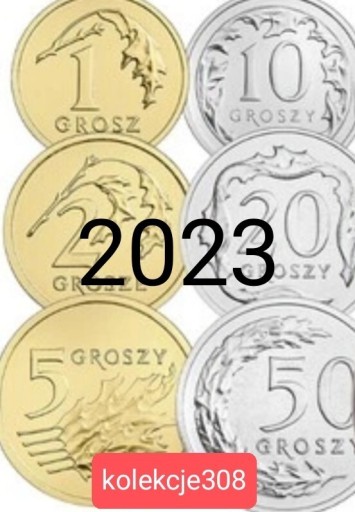 Zdjęcie oferty: Uwaga Zestaw 2023 1,2,5,10,20,50gr mennicze  