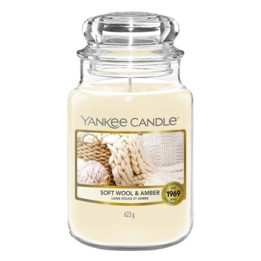 Zdjęcie oferty: Soft Wooll & Amber Yankee Candle duża świeca 623g