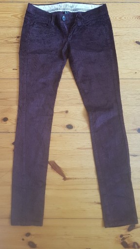Zdjęcie oferty: Spodnie Mango r. 34 sztruksy ciemny brąz