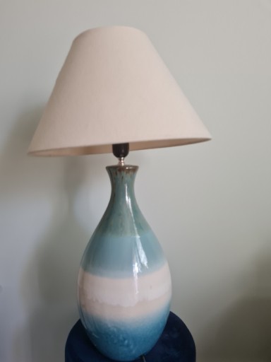 Zdjęcie oferty: Lampa turkusowa, ceramiczna home&you.