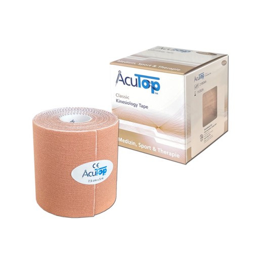 Zdjęcie oferty: KINESIOLOGY TAPE ACUTOP 7,5CM BEŻOWY-SZEROKA ROLKA