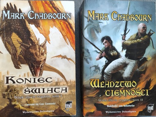 Zdjęcie oferty: Mark Chadbourn- seria Wiek złych rządów tom 1-2