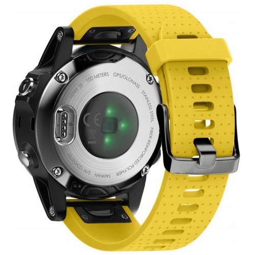 Zdjęcie oferty: ŻÓŁTY Silikonowy Pasek Garmin FENIX 6S Quick