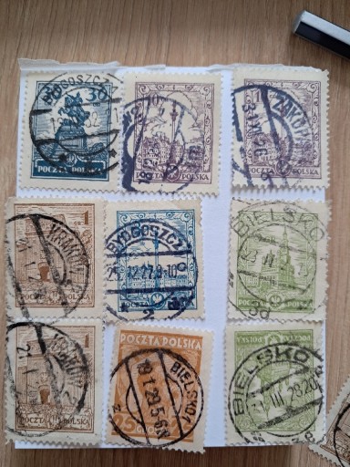 Zdjęcie oferty: Znaczki II RP kasowane, czytelne kasowanie