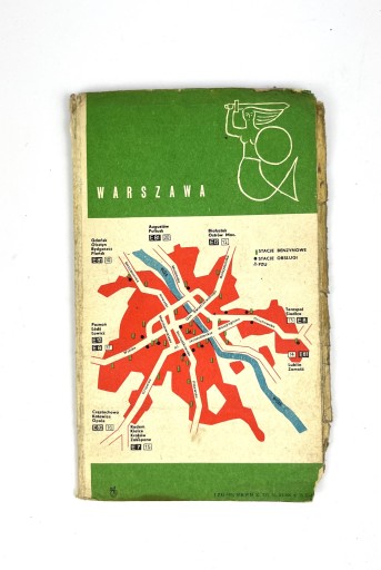 Zdjęcie oferty: Mapa samochodowa Polski 1965 r.
