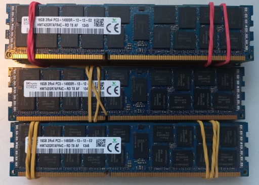 Zdjęcie oferty: 16GB 2Rx4 PC3 14900R HYNIX (DDR3 ECC REG)