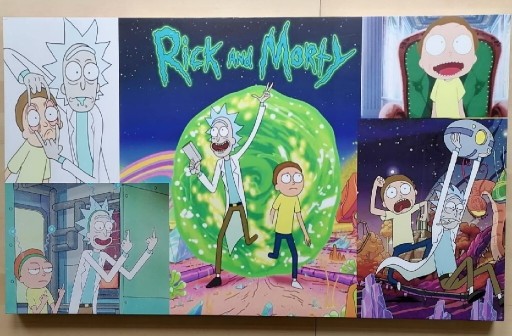 Zdjęcie oferty: biurko Ikea z motywem Rick i Morty - unikat