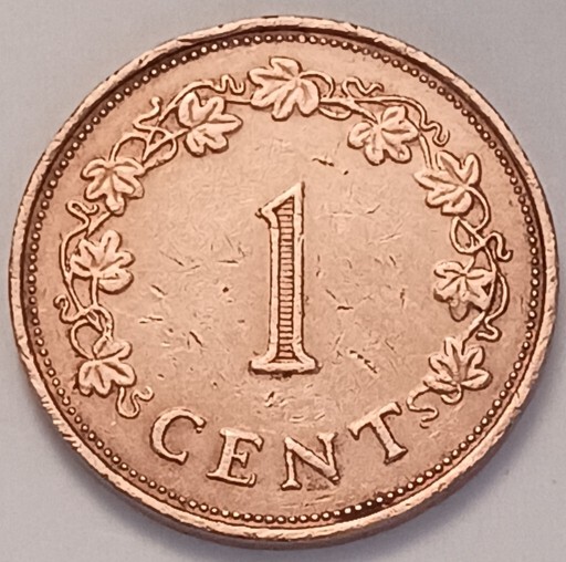 Zdjęcie oferty: 1 cent 1977 r. Malta