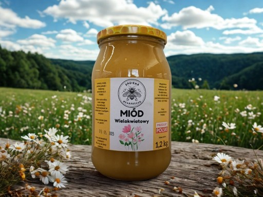 Zdjęcie oferty: Miód Wielokwiatowy 1,2 kg z Pasieki Włodarczyk z Pojezierza Wałeckiego