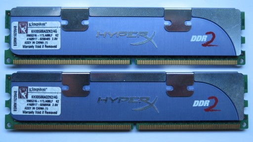 Zdjęcie oferty: 2x2GB 4GB DDR2 PC2-8500 1066 Kingston HyperX