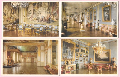 Zdjęcie oferty: 8 pocztówek - Sztokholm - zamek królewski  wnętrza