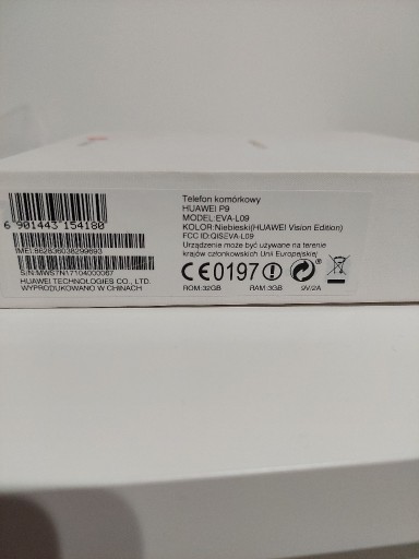 Zdjęcie oferty: Huawei P9 eva-l09