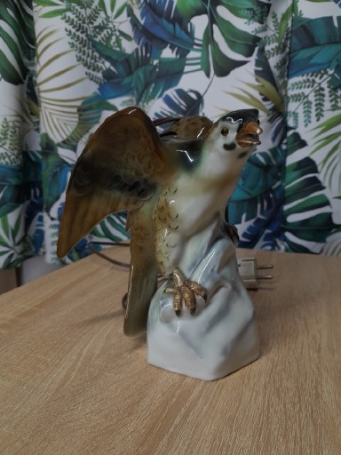 Zdjęcie oferty: Lampka porcelanowa, figurka, orzeł