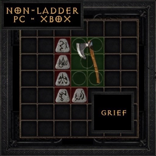 Żal / Grief Berserker Axe Diablo 2 D2R NONLADDER Sosnowiec Kup