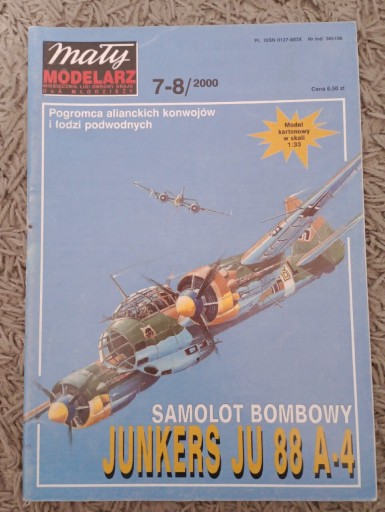 Zdjęcie oferty: Junkers JU 88 A-4-Mały Modelarz 7-8/2000