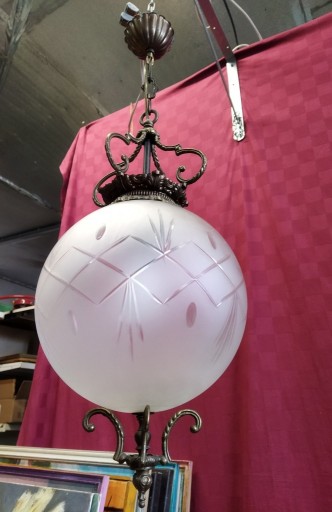 Zdjęcie oferty: Żyrandol lampion z początku XX wieku lampa 