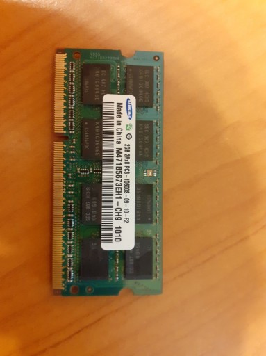Zdjęcie oferty: Pamięć Samsung 2 x 2GB DDR3 SODIMM