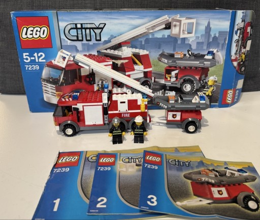 Zdjęcie oferty: LEGO City 7239 Wóz Strażacki komplet instrukcja pudełko