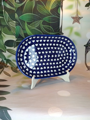 Zdjęcie oferty: Bolesławiec Półmisek ceramiczny do wędlin duży  ceramika Bolesławiec 