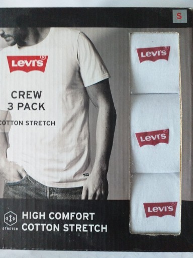 Zdjęcie oferty: Koszulki męskie Levi's S 3 pak białe