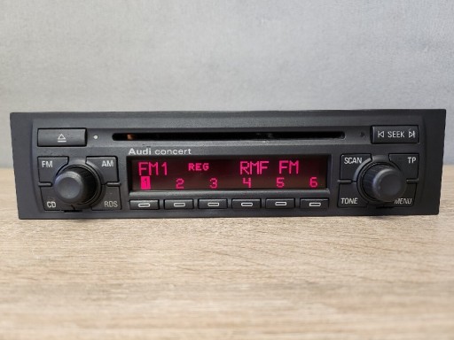 Zdjęcie oferty: Radio samochodowe Audi Concert 2 CD A3 8L kod 23cm