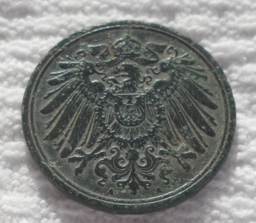 Zdjęcie oferty: Wilhelm II 1 fenig pfennig 1900 A Berlin Prusy